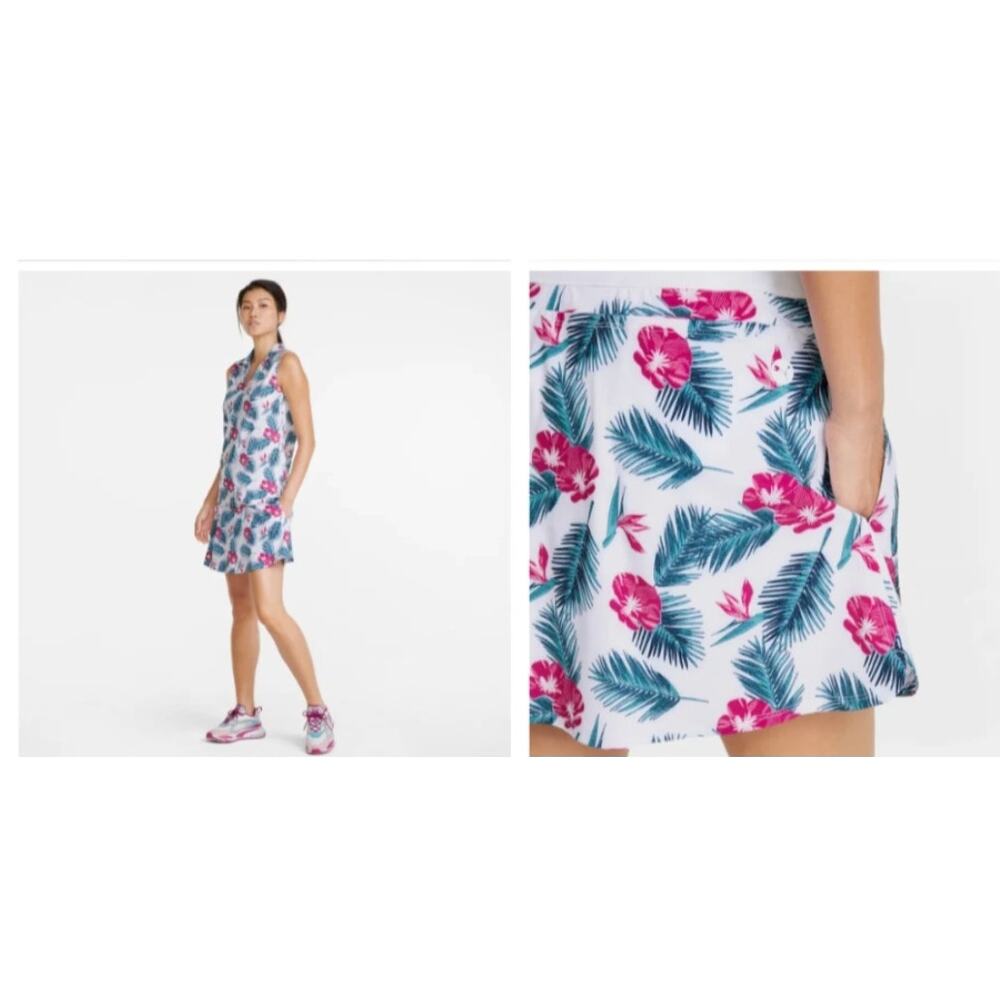 NWT Puma Golf Women's Paradise Powershape Floral Skort Size S